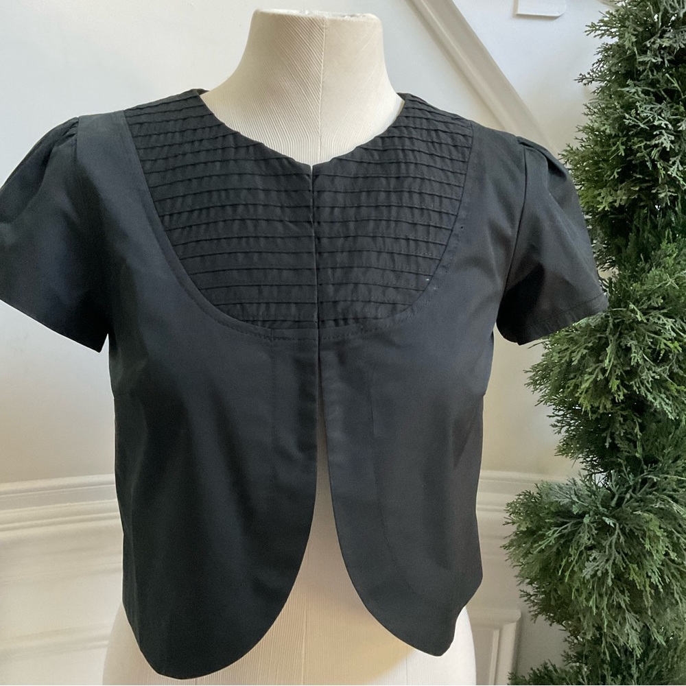 LOFT Black Cropped Jacket Size 10